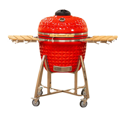 ComfortBilt Coals 26" Ceramic Kamado Grill - Red Diamond Pattern