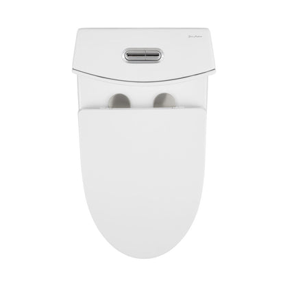 Swiss Madison St. Tropez One Piece Elongated Toilet Dual Vortex Flush 1.1/1.6 gpf with 10" Rough In (6 - Pack)