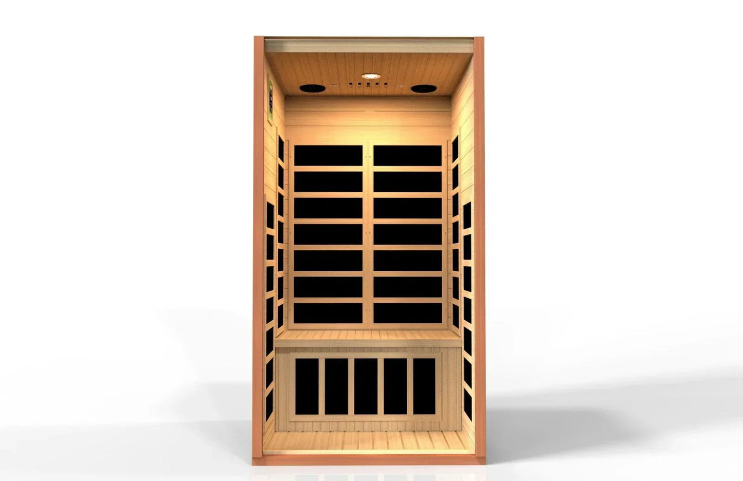 Golden Designs Low EMF 2-Person Dynamic "Avila" FAR Infrared Sauna with Hemlock Wood | Model: DYN-6103-01