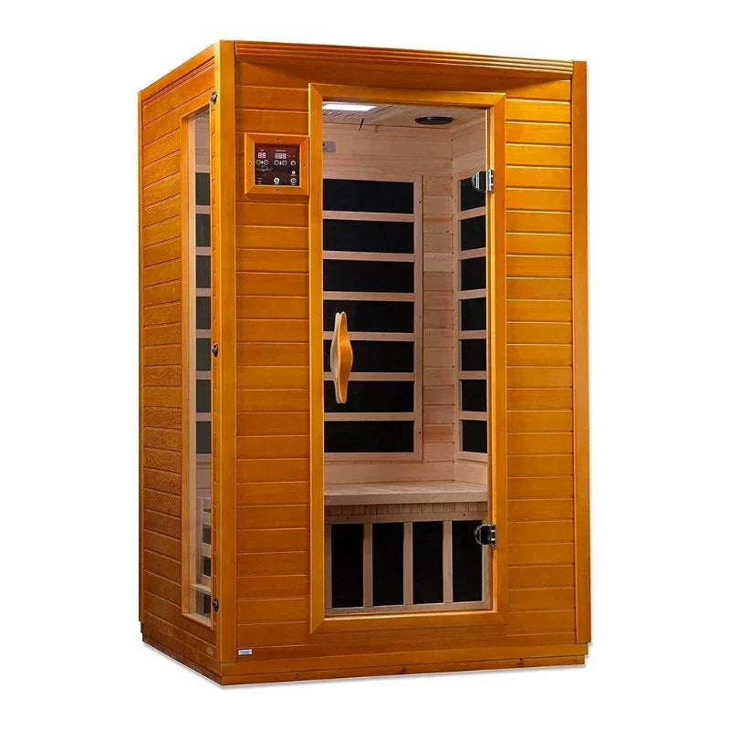 Golden Design Ultra Low EMF 2-Person Dynamic "Versailles" FAR Infrared Sauna with Hemlock Wood | Model: DYN-6202-03 Elite