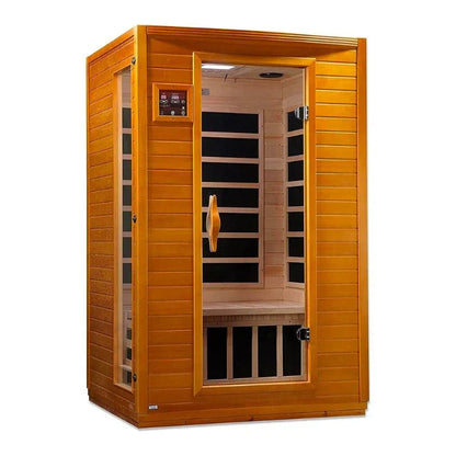 Golden Design Ultra Low EMF 2-Person Dynamic "Versailles" FAR Infrared Sauna with Hemlock Wood | Model: DYN-6202-03 Elite