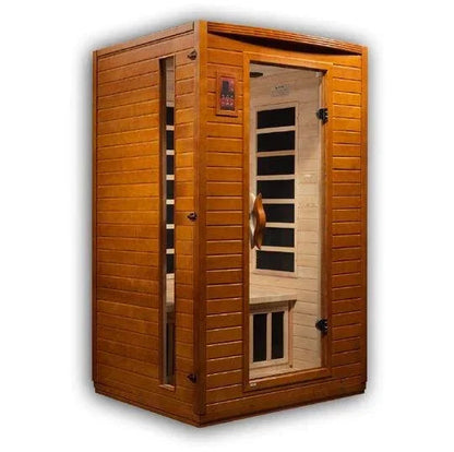 Golden Design Ultra Low EMF 2-Person Dynamic "Versailles" FAR Infrared Sauna with Hemlock Wood | Model: DYN-6202-03 Elite