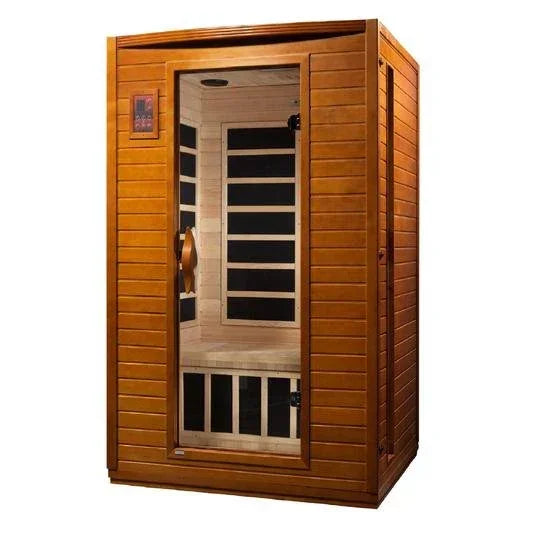 Golden Design Ultra Low EMF 2-Person Dynamic "Versailles" FAR Infrared Sauna with Hemlock Wood | Model: DYN-6202-03 Elite