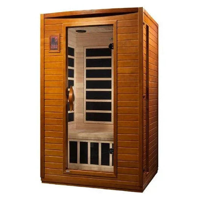 Golden Design Ultra Low EMF 2-Person Dynamic "Versailles" FAR Infrared Sauna with Hemlock Wood | Model: DYN-6202-03 Elite