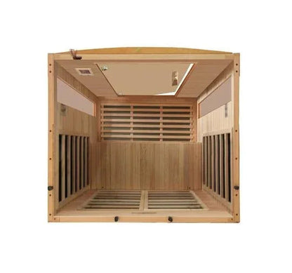 Golden Design Ultra Low EMF 2-Person Dynamic "Versailles" FAR Infrared Sauna with Hemlock Wood | Model: DYN-6202-03 Elite