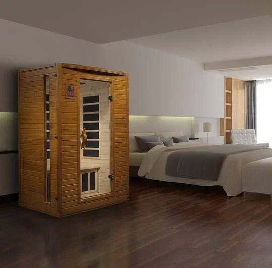 Golden Design Ultra Low EMF 2-Person Dynamic "Versailles" FAR Infrared Sauna with Hemlock Wood | Model: DYN-6202-03 Elite