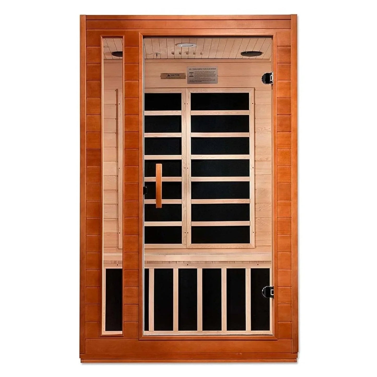 Golden Designs Low EMF 2-Person Dynamic "Cardoba" FAR Infrared Sauna with Hemlock Wood | Model: DYN-6203-01