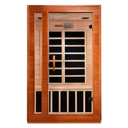Golden Designs Low EMF 2-Person Dynamic "Cardoba" FAR Infrared Sauna with Hemlock Wood | Model: DYN-6203-01