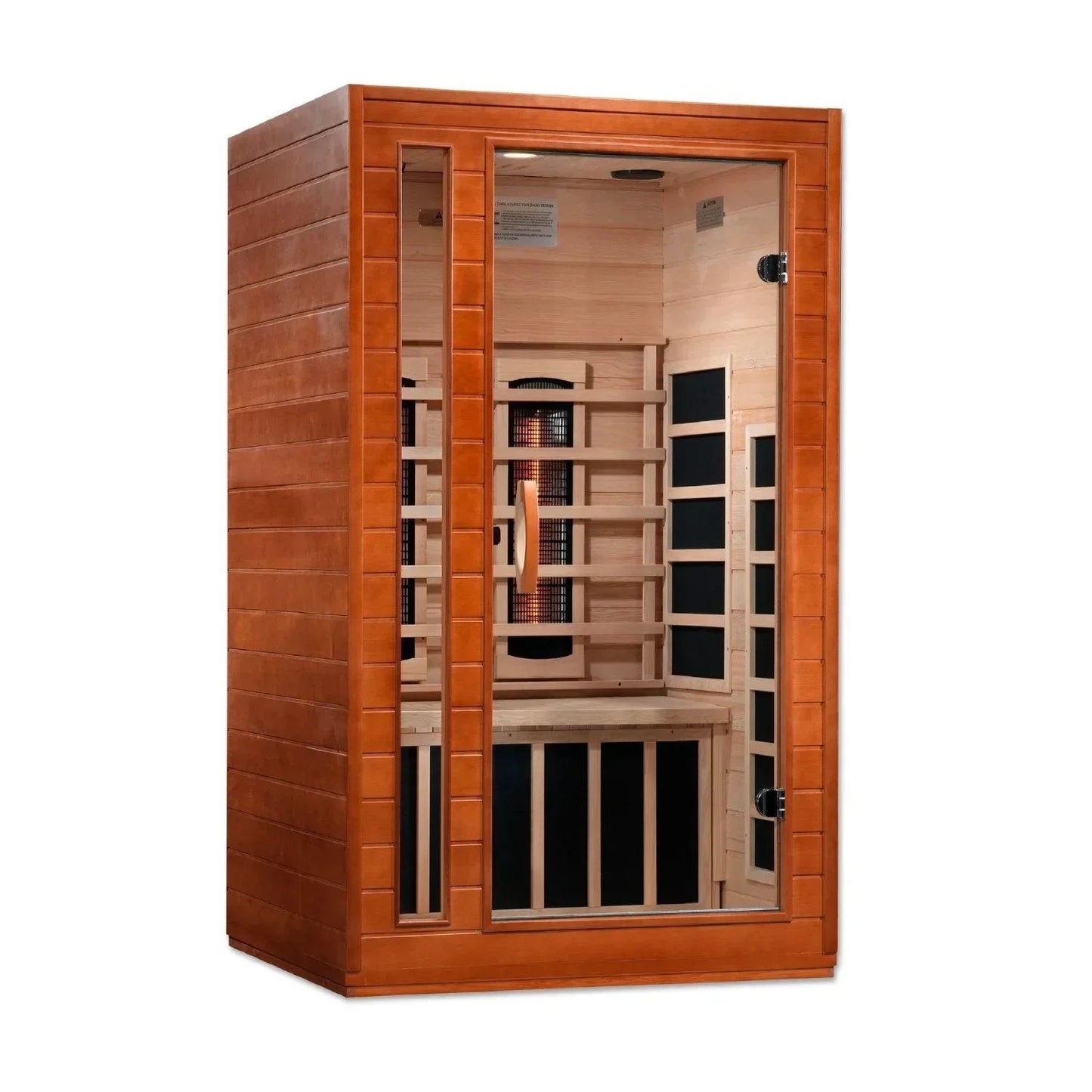 Golden Designs Near Zero EMF 2-Person Dynamic Full Spectrum "Cardoba" FAR Infrared Sauna with Hemlock Wood | Model: DYN-6203-02 FS