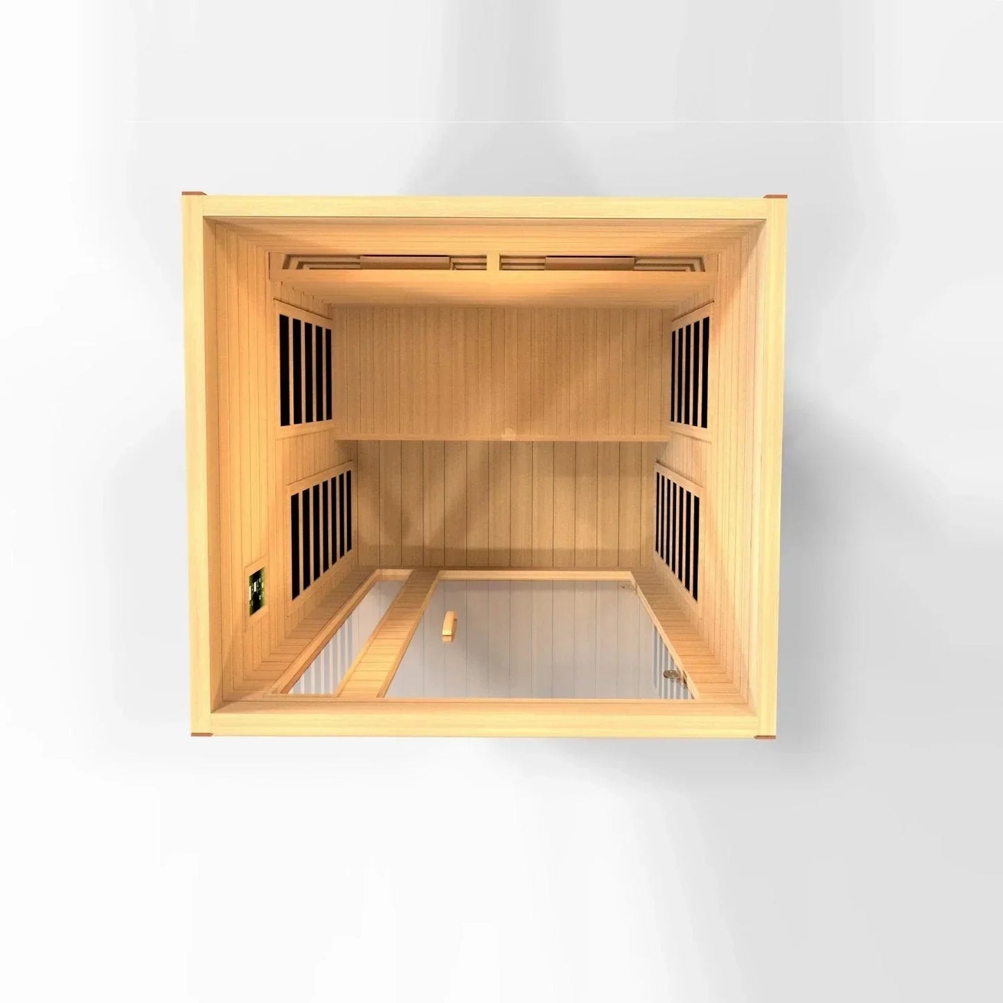 Golden Designs Near Zero EMF 2-Person Dynamic Full Spectrum "Cardoba" FAR Infrared Sauna with Hemlock Wood | Model: DYN-6203-02 FS