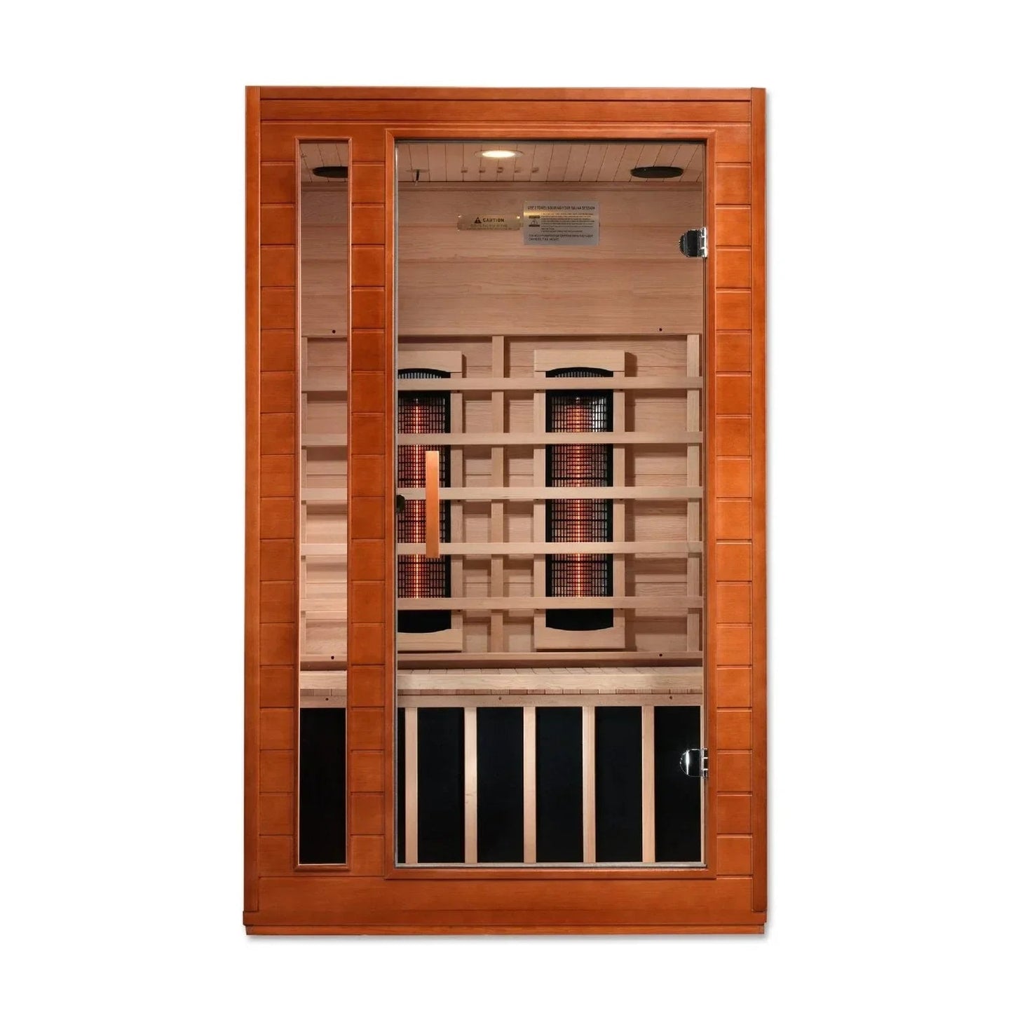 Golden Designs Near Zero EMF 2-Person Dynamic Full Spectrum "Cardoba" FAR Infrared Sauna with Hemlock Wood | Model: DYN-6203-02 FS