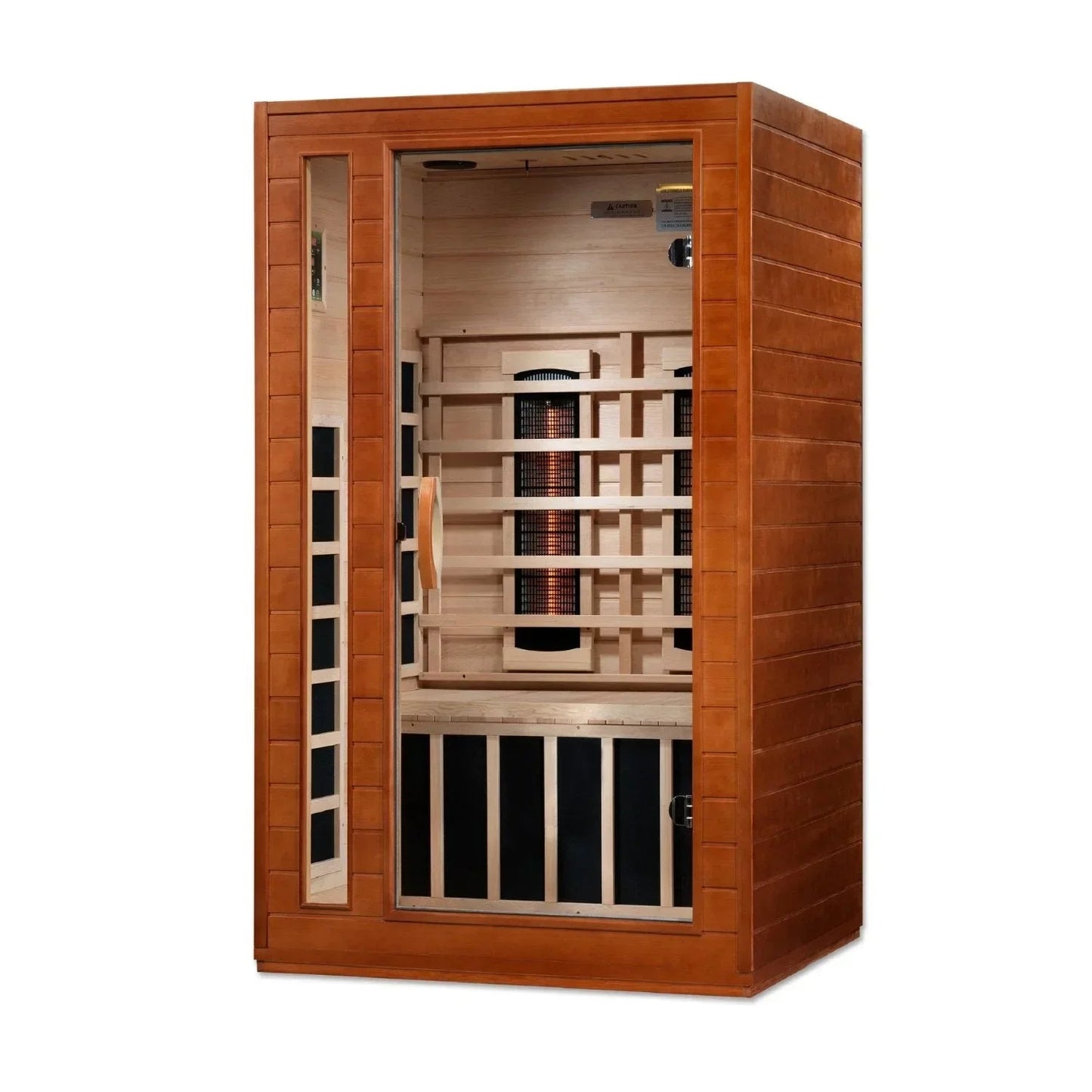 Golden Designs Near Zero EMF 2-Person Dynamic Full Spectrum "Cardoba" FAR Infrared Sauna with Hemlock Wood | Model: DYN-6203-02 FS