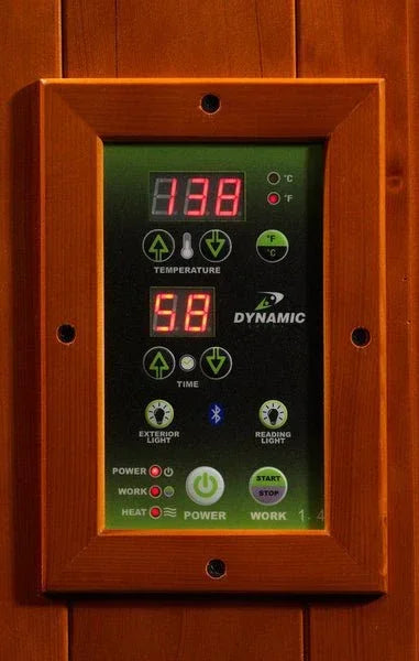 Golden Design Ultra Low EMF 2-Person Dynamic "Versailles" FAR Infrared Sauna with Hemlock Wood | Model: DYN-6202-03 Elite