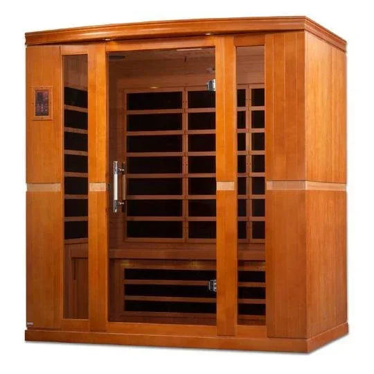 Golden Design "Bergamo Elite" Dynamic Ultra Low EMF Infrared Sauna 4-Person w/ Hemlock Wood | Model: DYN-6440-01 Elite