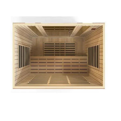 Golden Design "Bergamo Elite" Dynamic Ultra Low EMF Infrared Sauna 4-Person w/ Hemlock Wood | Model: DYN-6440-01 Elite