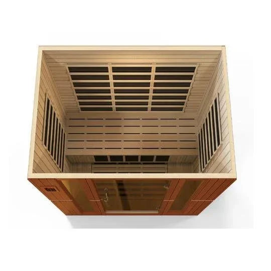 Golden Design Low EMF 4-Person Dynamic "Bergamo" Infrared Sauna with Hemlock Wood | Model: DYN-6440-01