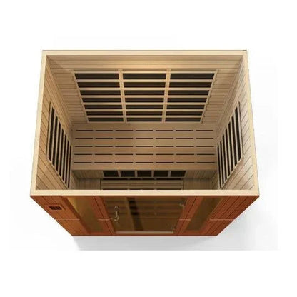 Golden Design Low EMF 4-Person Dynamic "Bergamo" Infrared Sauna with Hemlock Wood | Model: DYN-6440-01