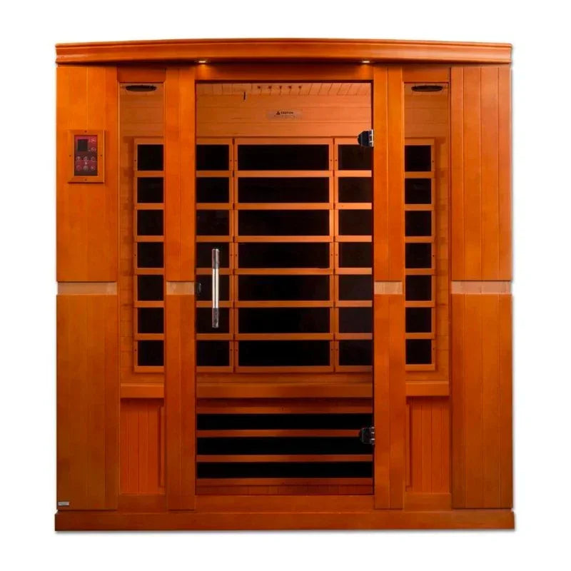 Golden Design "Bergamo Elite" Dynamic Ultra Low EMF Infrared Sauna 4-Person w/ Hemlock Wood | Model: DYN-6440-01 Elite