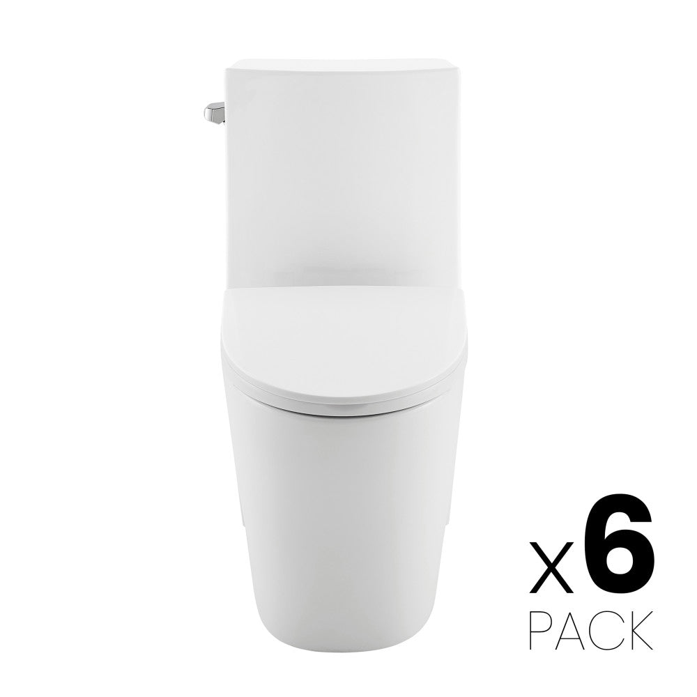 Swiss Madison St. Tropez One-Piece Elongated Toilet Side Flush 1.28 gpf (6 - Pack)
