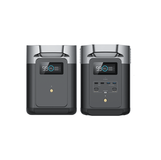 EcoFlow DELTA 2 + DELTA 2 Smart Extra Battery | 2048Wh Portable Power Station Expandable Backup Battery