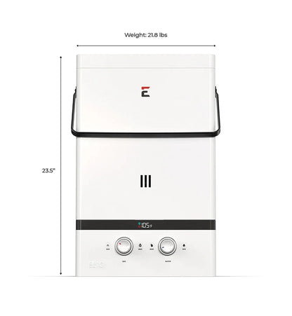 Eccotemp Luxé EL10 3.0 GPM Portable Outdoor Tankless Water Heater
