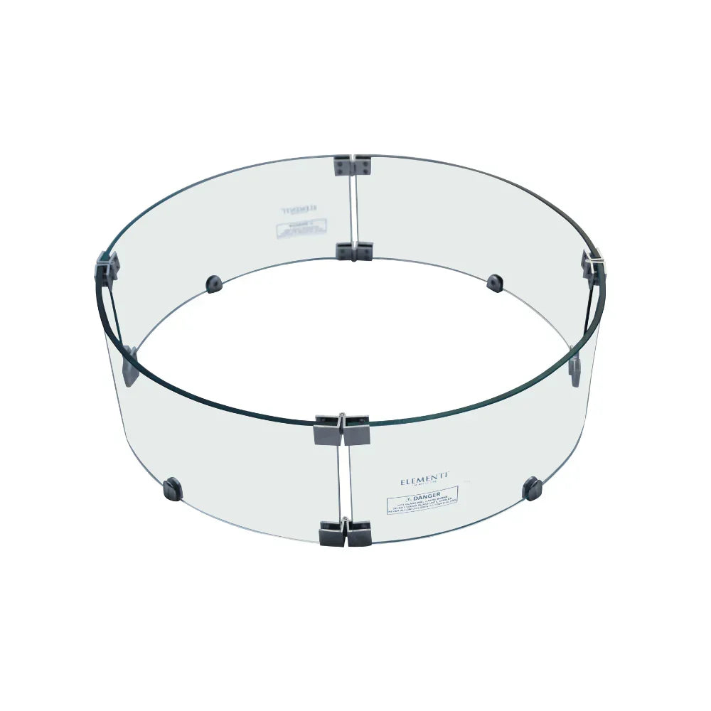 Elementi Fire Table Wind Screen for Metropolis, Columbia, Boulder and Manchester
