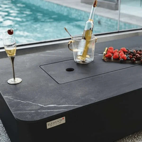 Elementi Plus Valencia Porcelain Top Fire Table OFP102BB