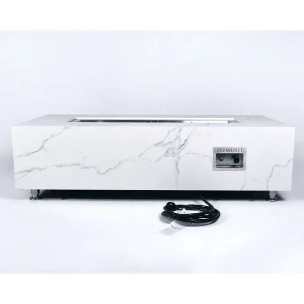 Elementi Plus Carrara Marble Pocelain Fire Table OFP121BW
