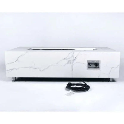 Elementi Plus Carrara Marble Pocelain Fire Table OFP121BW