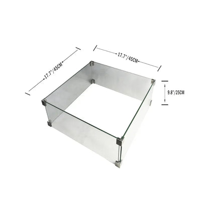 Elementi Wind Screen for Fire Tables for Montreal & Rova