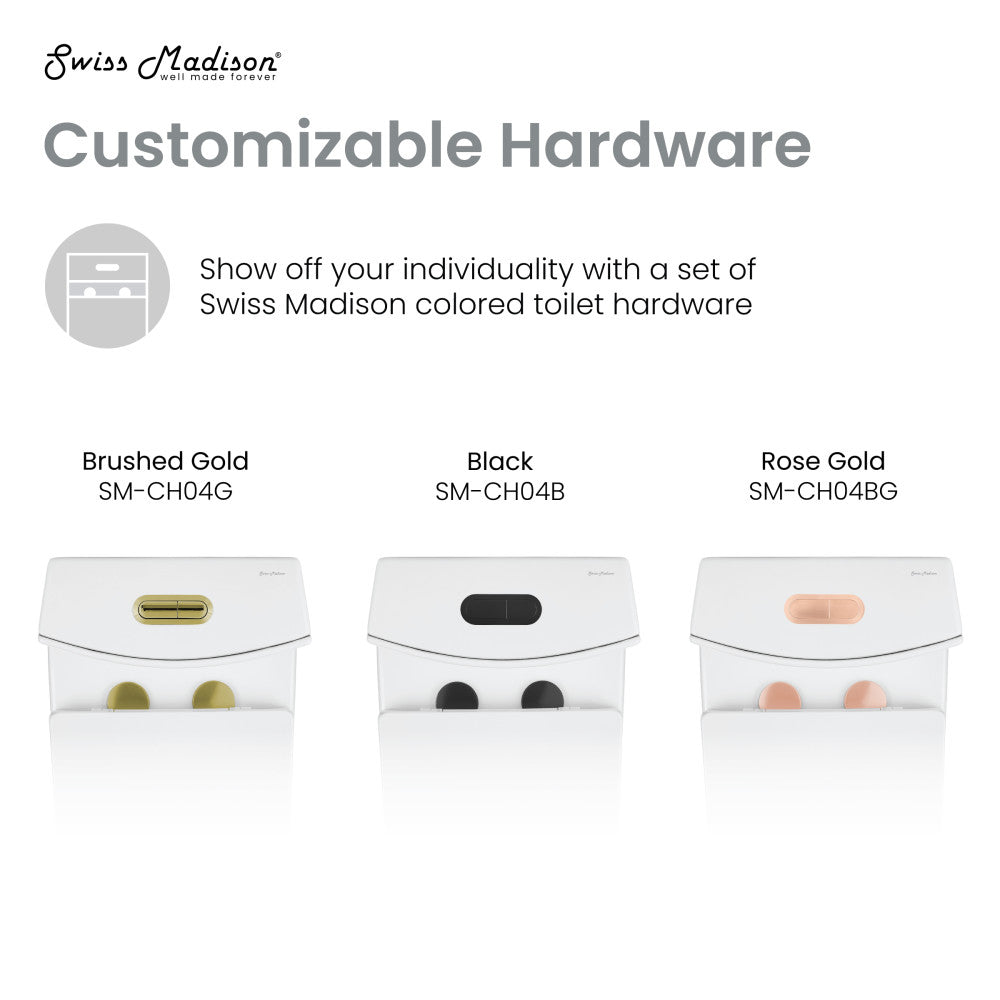 Swiss Madison St. Tropez One-Piece Elongated Toilet Vortex Dual-Flush 1.1/1.6 gpf (6 - Pack)