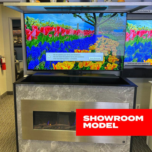 MirageVision Custom Outdoor Lift Cabinet w/ 55" QLED Outdoor TV