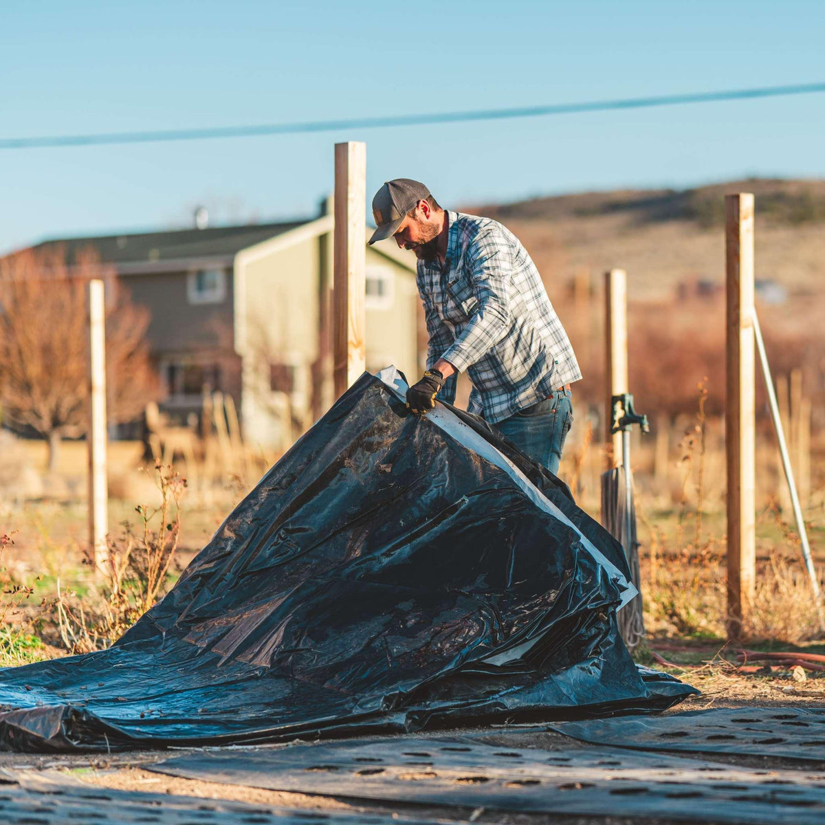 Bootstrap Farmer Silage Tarp - 6 mil Reversible Black & White