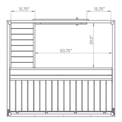 SaunaLife Model G2 Outdoor Home Sauna Kit | 4 Persons