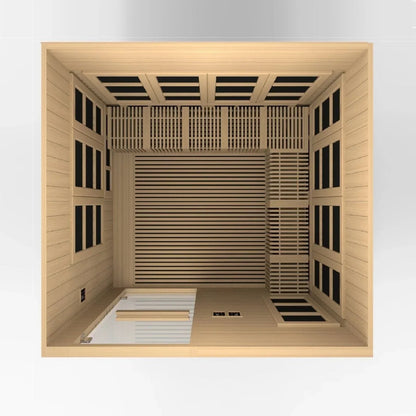 Golden Design Ultra Low EMF 8-Person Dynamic "Catalonia" Infrared Sauna with Hemlock Wood | Model: GDI-6880-02 Elite