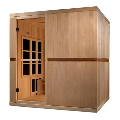 Golden Design Ultra Low EMF 8-Person Dynamic "Catalonia" Infrared Sauna with Hemlock Wood | Model: GDI-6880-02 Elite