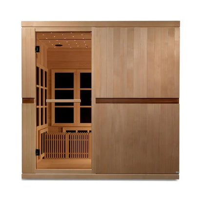 Golden Design Ultra Low EMF 8-Person Dynamic "Catalonia" Infrared Sauna with Hemlock Wood | Model: GDI-6880-02 Elite