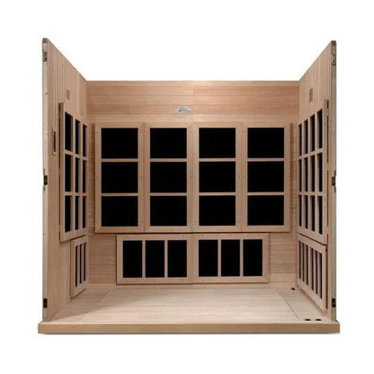 Golden Design Ultra Low EMF 8-Person Dynamic "Catalonia" Infrared Sauna with Hemlock Wood | Model: GDI-6880-02 Elite