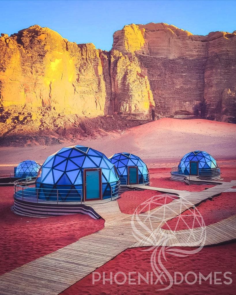Phoenix Domes Glass Dome - Glass Panel Geodesic Dome