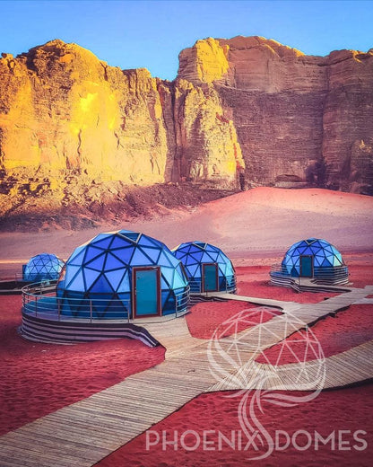 Phoenix Domes Glass Dome - Glass Panel Geodesic Dome