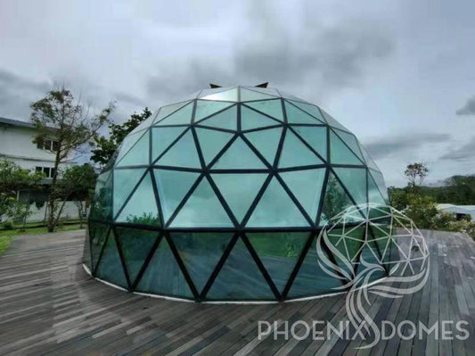 Phoenix Domes Glass Dome - Glass Panel Geodesic Dome