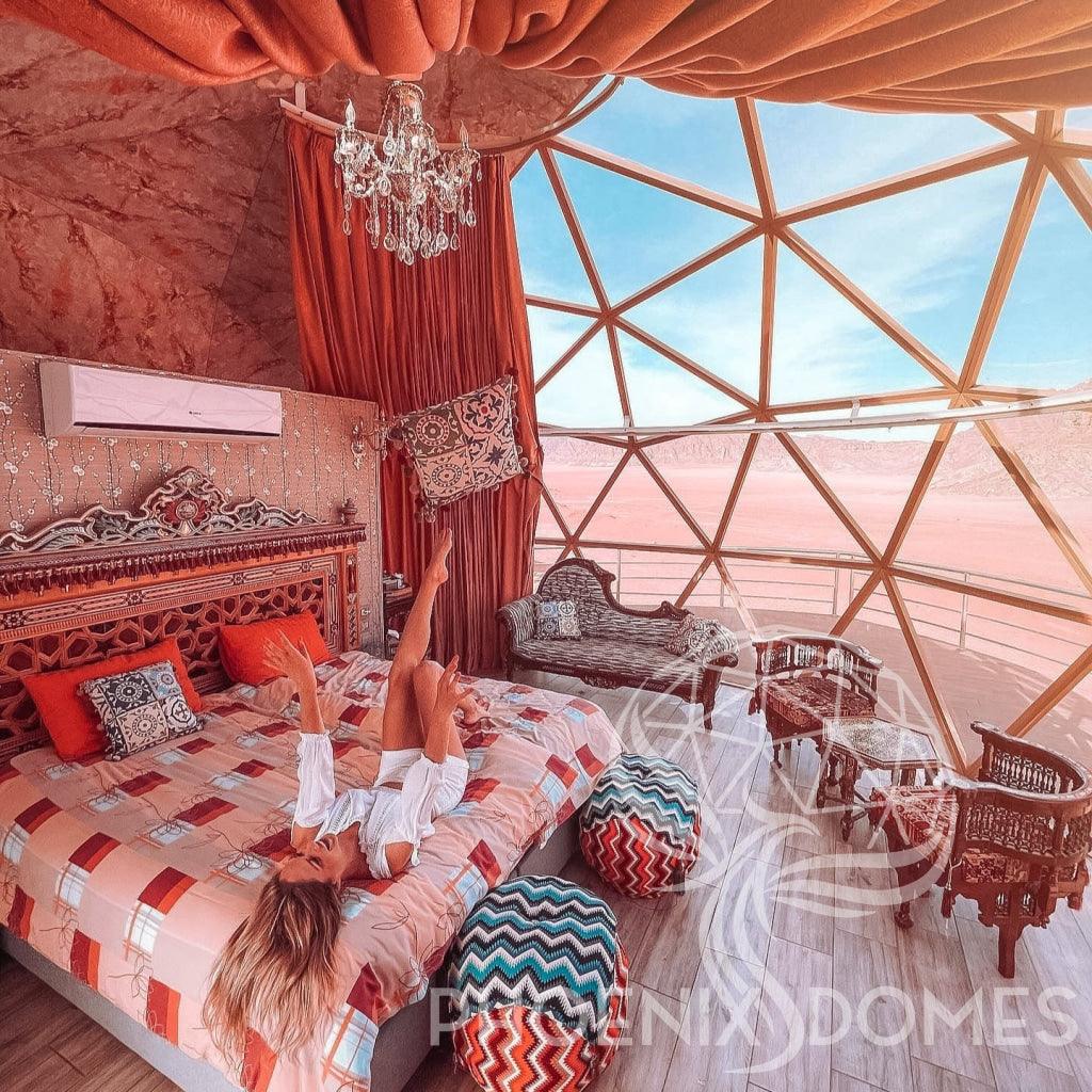 Phoenix Domes Glass Dome - Glass Panel Geodesic Dome