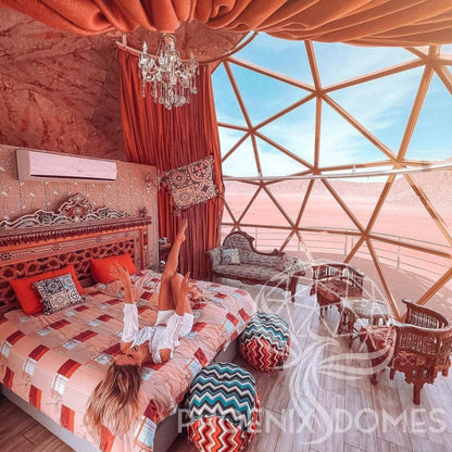 Phoenix Domes Glass Dome - Glass Panel Geodesic Dome