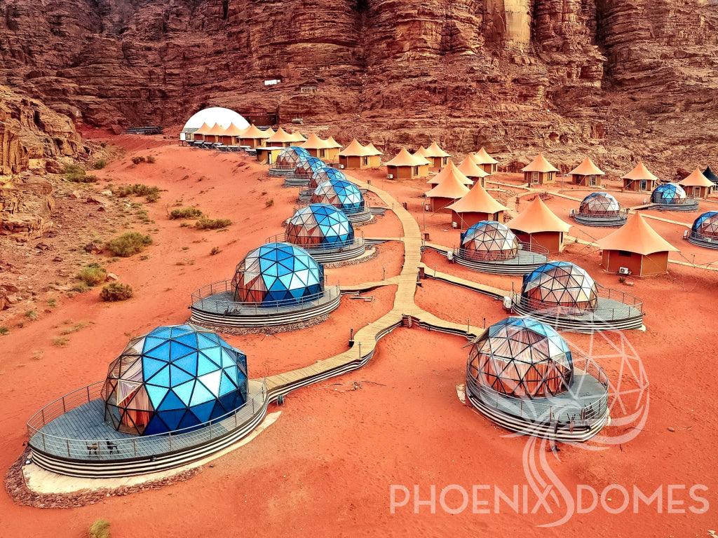Phoenix Domes Glass Dome - Glass Panel Geodesic Dome