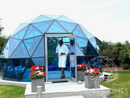 Phoenix Domes Glass Dome - Glass Panel Geodesic Dome