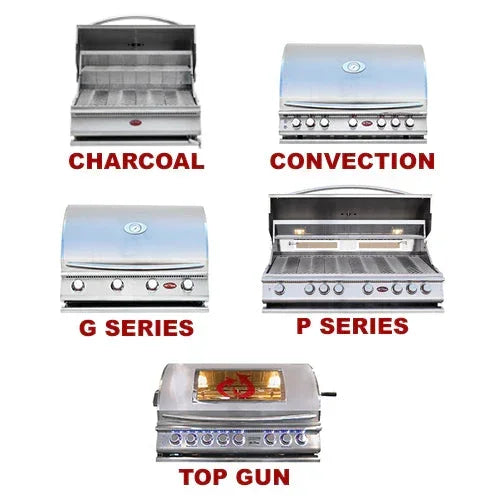 Cal Flame Laguna Q Platinum Series 3-Piece BBQ Island - GPV-3100