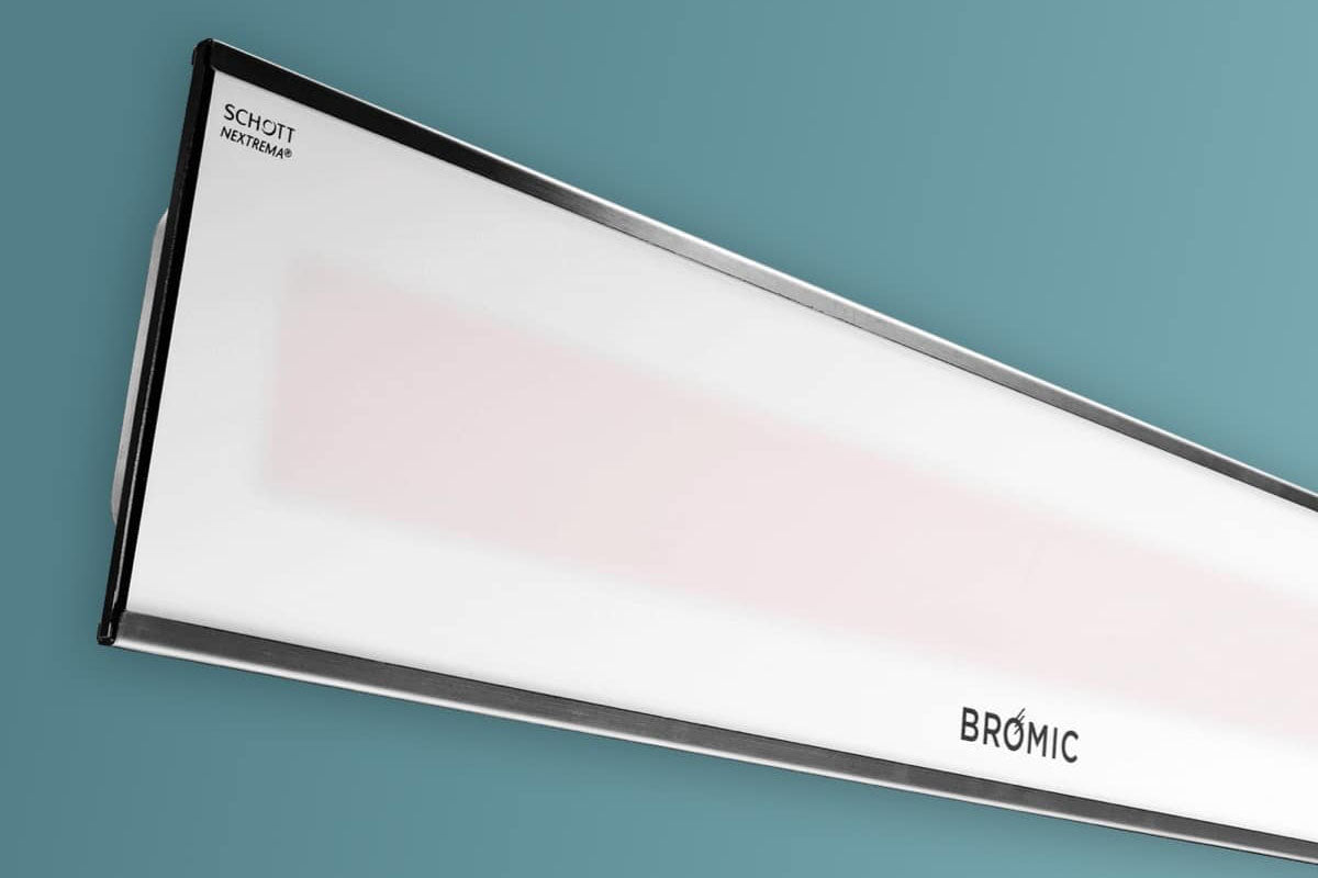 Bromic Heaters Platinum Marine Smart-Heat 3400 Watt Radiant Infrared Outdoor Electric Heater | White | 208V