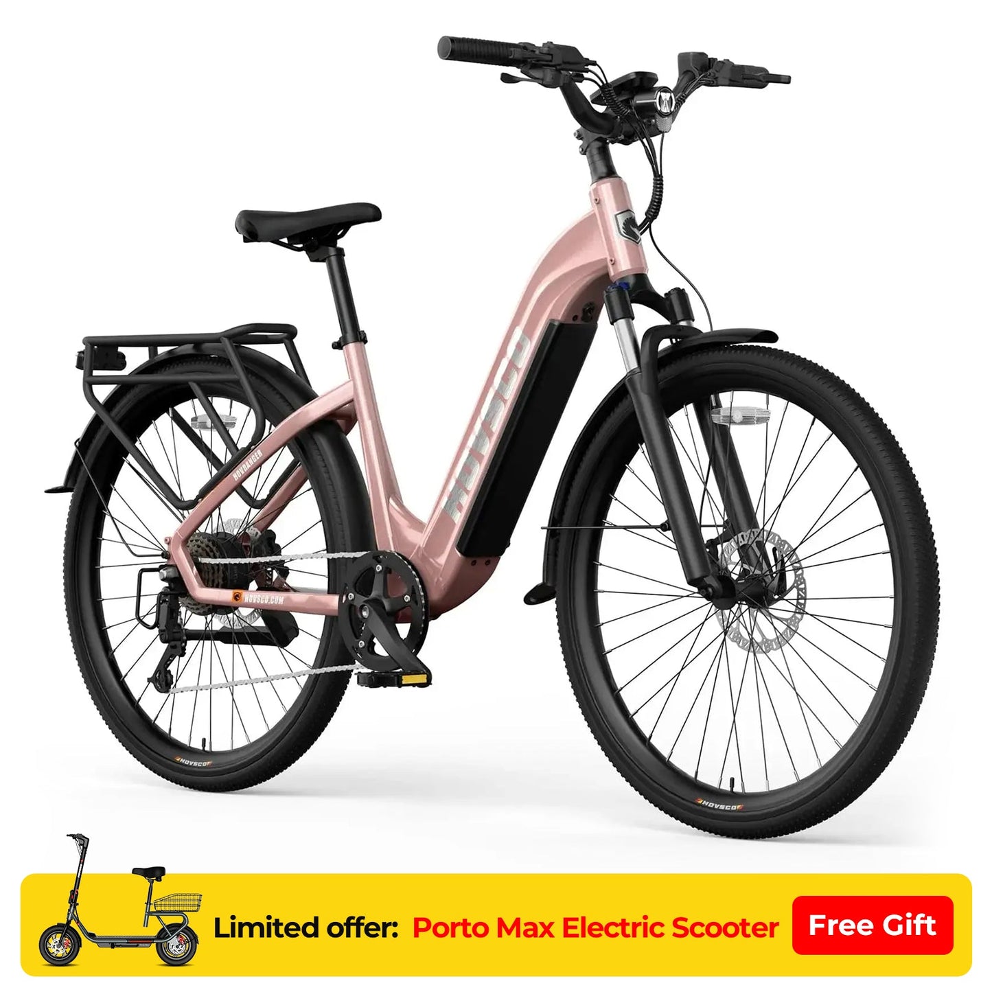 HOVSCO HovRanger 27.5" Step-Thru Commuter Bike