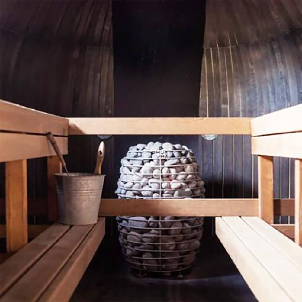 Huum Hive Premium Floor-Mounted Sauna Heater With UKU Control, Extension Box & Sauna Stones (SAK61250)