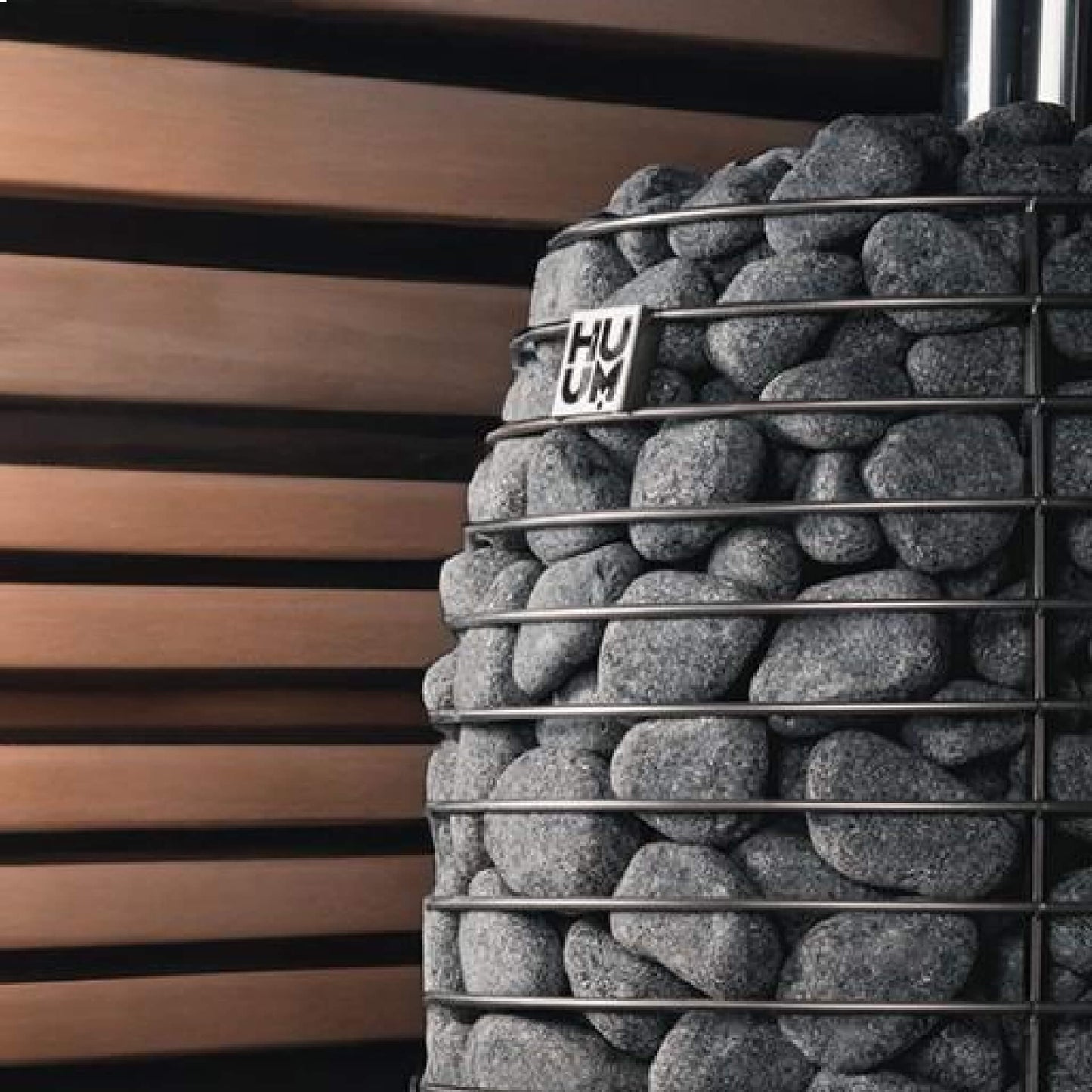 Huum Hive Flow 9.8KW Wood-Burning Sauna Stove With Sauna Stones [H1015012] (SAK85179)